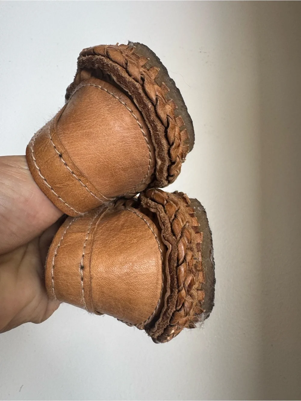 Mohinders Buffalo Leather woven flats size 8 - Picture 4 of 6